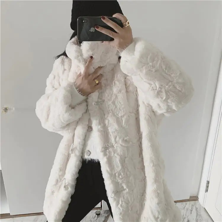 Loose Soft Single Breasted Solid Color Women’s Jacket