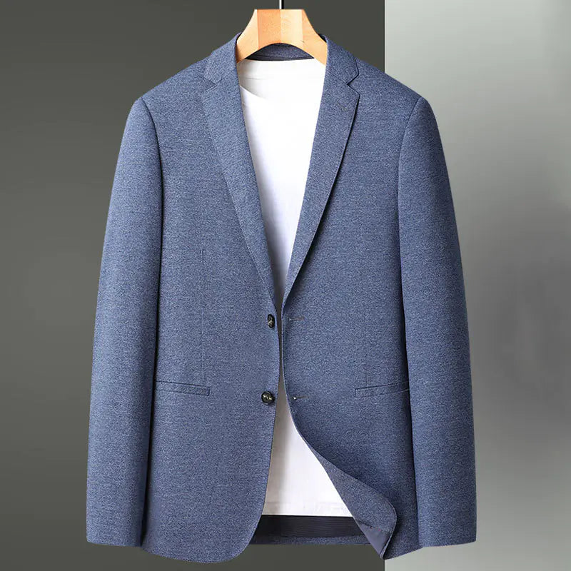 Men's Solid Color Single Suit Jacket
